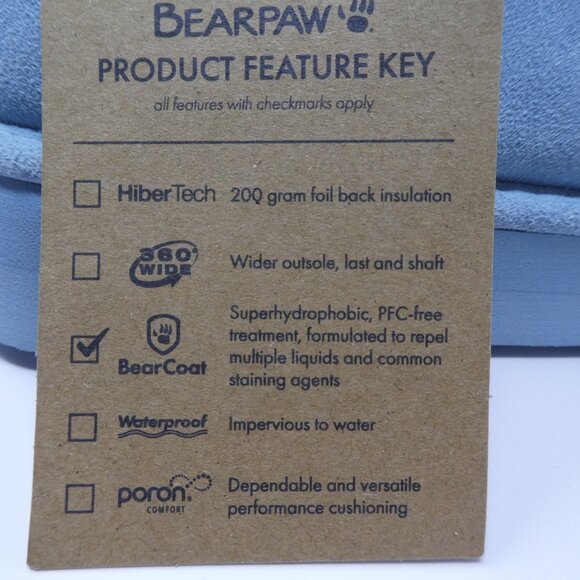 BearPaw Tabitha Tourmaline Blue Suede Wool Platform Clog Slippers NWT Womens 10 - Picture 16 of 16